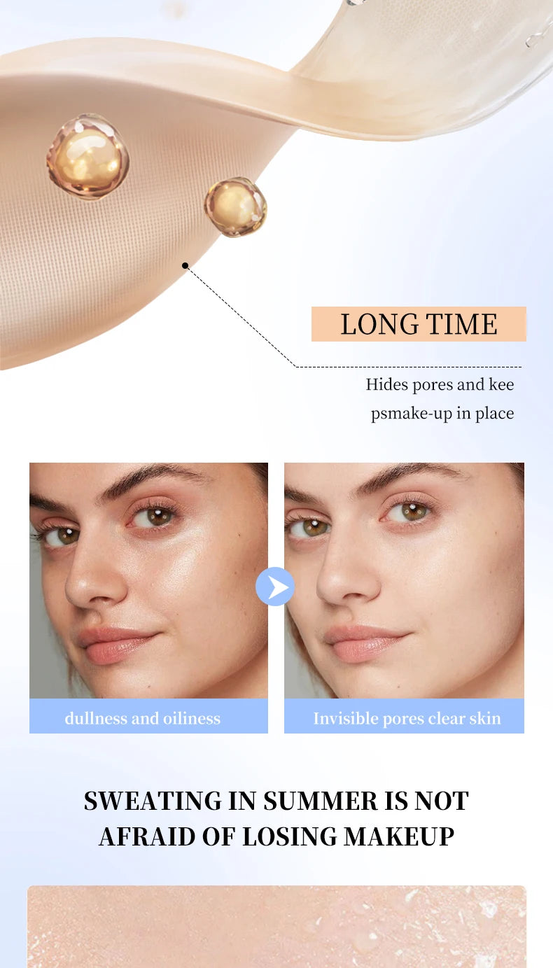 Polvos fijadores mate Ocheal para rostro, control de grasa, ligeros, radiantes, base de maquillaje, polvos compactos, maquillaje de cobertura total, cosmético