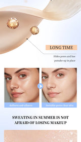 Polvos fijadores mate Ocheal para rostro, control de grasa, ligeros, radiantes, base de maquillaje, polvos compactos, maquillaje de cobertura total, cosmético