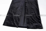 Women Heavy Rhinestone Bead Sexy Backless High Neck Waist Bag Hip Slimming Velvet Long Dress - Lootquake