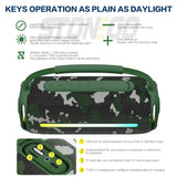 Altavoz inalámbrico portátil Bluetooth 53 para exteriores, resistente al agua IPX6, altavoz de alta potencia con linterna RGB y subwoofer.