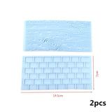 Pottery Texture Tool 2 PCS/SET Sculpture Model DIY Bark/Pebble/Wall/Floral Clay Printing Stencil Ceramic Relief Clay Stamp Tool