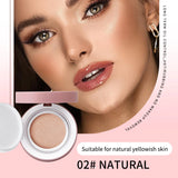 OCHEAL CC Cream Cushion Foundation Cream Corrector hidratante de larga duración Base BB Cream para maquillaje facial Corrector