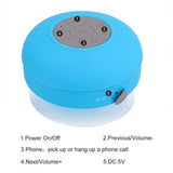 Altavoz Bluetooth inalámbrico, resistente al agua, con botones de control de fácil acceso, reproductor de música para oficina, coche, casa y ducha.