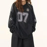 New Y2k Long Sleeve T Shirt Men and Women Harajuku Retro Letter Print Knitted Loose Sweatshirt Hip Hop Punk Long Sleeve Clothes - Lootquake