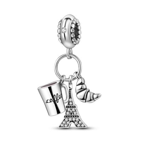 Coffee Cup Charms 925 Silver Beads For Woman Fit Original Bracelet Making Fashion Jewelry - Lootquake