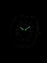 Luxury Diamond wristwatch for women Fasion and elegant quartz watch with silicone watchstrap Waterproof luminous Tonneau watch - Lootquake