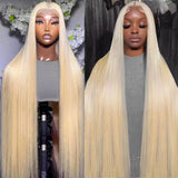 613 Honey Blonde Straight 13x6 HD Lace Frontal Human Hair Wig | Transparent Brazilian Remy 13x4 Lace Frontal for Women