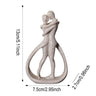 Escultura contemporánea "Abrazo": elegante pieza de arte abstracto para una elegante sala de estar y decoración del hogar.