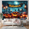 Art Deco style Halloween background - featuring a horror pumpkin theme, suitable for party and scene decoration