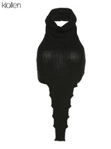 KLALIEN Fashion Y2K Streetwear Wild Slim Knit Tank Top Women Casual Activewear Solid Slim Stretch Female Vest Wild Top 2022 - Lootquake