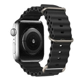 Silicone Strap For watch band 44mm 40mm 49mm 45mm 41mm 38mm accessorie correa bracelet iWatch Ultra 2 series 7 6 5 se 8 9 - Lootquake