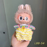 POP Labubu baby clothes 17cm plush vinyl labubu sit-down party first-generation and second-generation suit, clothes only