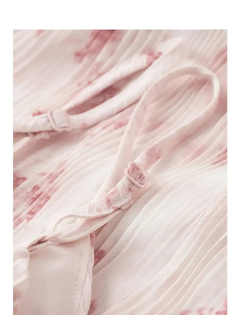 TOYOUTH Women Suspenders Dress 2024 Summer New Bohemian Oil Painting Printed Holiday Beach Sexy Straight Long Dress - Lootquake