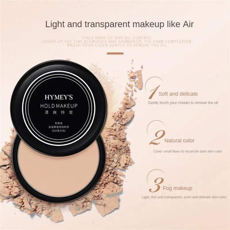 Pressed Powder Waterproof Long-lasting Full Coverage Face Compact Setting Powder Makeup Foundation Oil Control Cosmetics