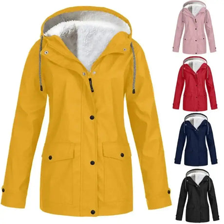 Women's Ski Jacket Warm Winter Snow Coat Waterproof Windbreaker Hooded Raincoat Snowboarding Jackets - Lootquake