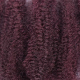 #30-#1-#30 Ombre Brown Afro Kinky Curly Bulk Human Hair | 50g Brazilian Crochet Braiding Hair Extensions (No Weft)