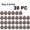 30Pcs Thickened Double Ribbon Wet Dry Dual-use Makeup Puff Black Skin Color Teardrop Shape Powder Puffs Foundation Cosmetic Tool