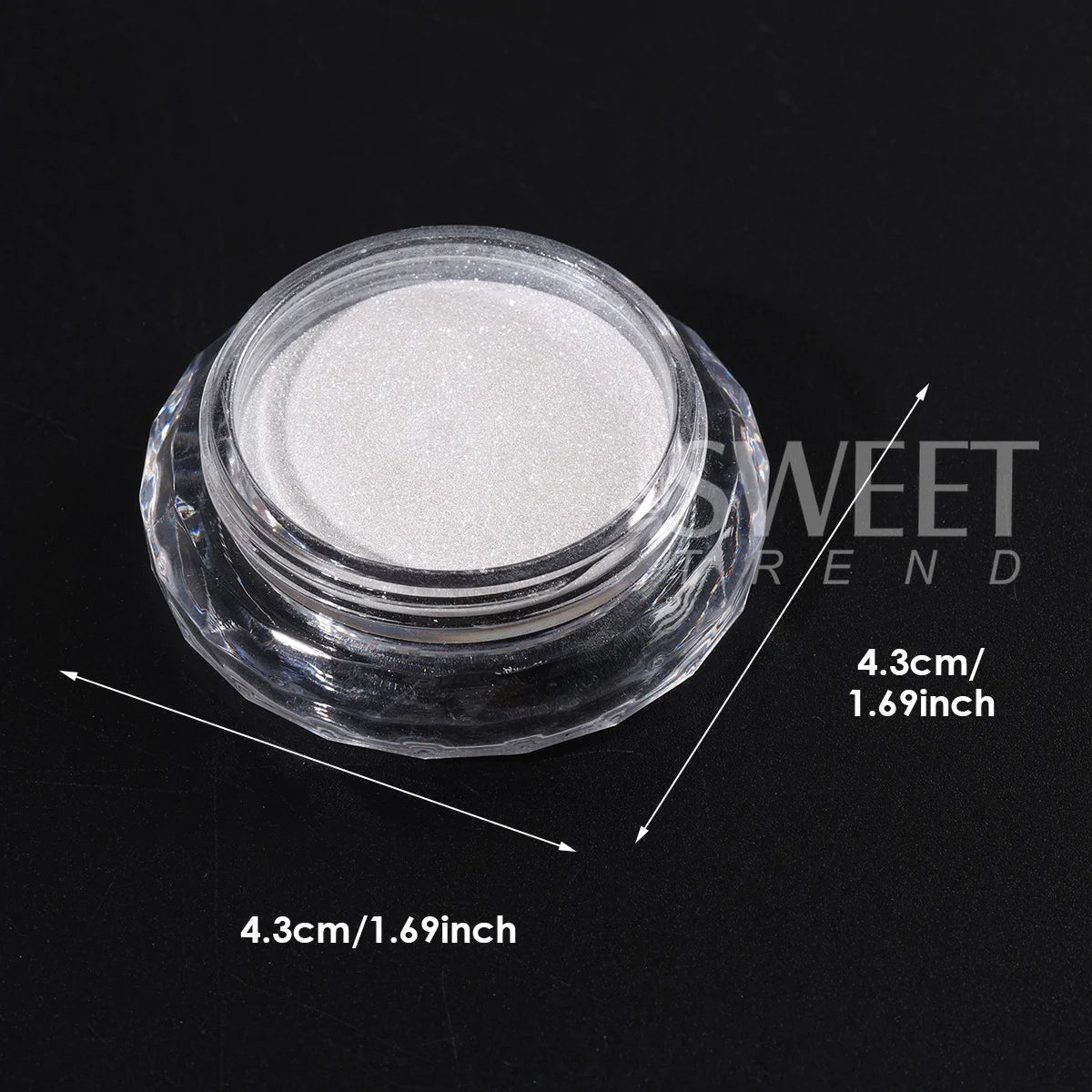 Water Glossy White Nail Chrome Powder Elegant Moonlight Fine Rubbing Dust DIY Charm Gentle Style Wedding Decor Manicure Pigment