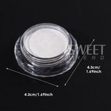 Water Glossy White Nail Chrome Powder Elegant Moonlight Fine Rubbing Dust DIY Charm Gentle Style Wedding Decor Manicure Pigment