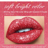 Diamond Shimmer Pearlescent Lip Gloss Waterproof Long Lasting Non-stick Cup Matte Glitter Liquid Lipstick Lip Glaze Lips Make Up