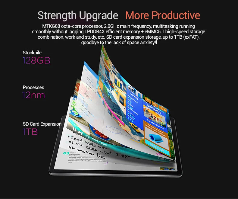 Tablette Lenovo Tab K10 M11 TB330FU 6/8+128 Go Zhaoyang K10 MediaTek Helio G88 ROM globale compatible OTA écran 10,95 pouces GPS Wi-Fi