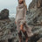 Indie Folk Woman Solid Color Vintage Dress Autumn Pile Collar Pullover Long Dress Winter Long Sleeve Swallowtail Irregular Dress - Lootquake