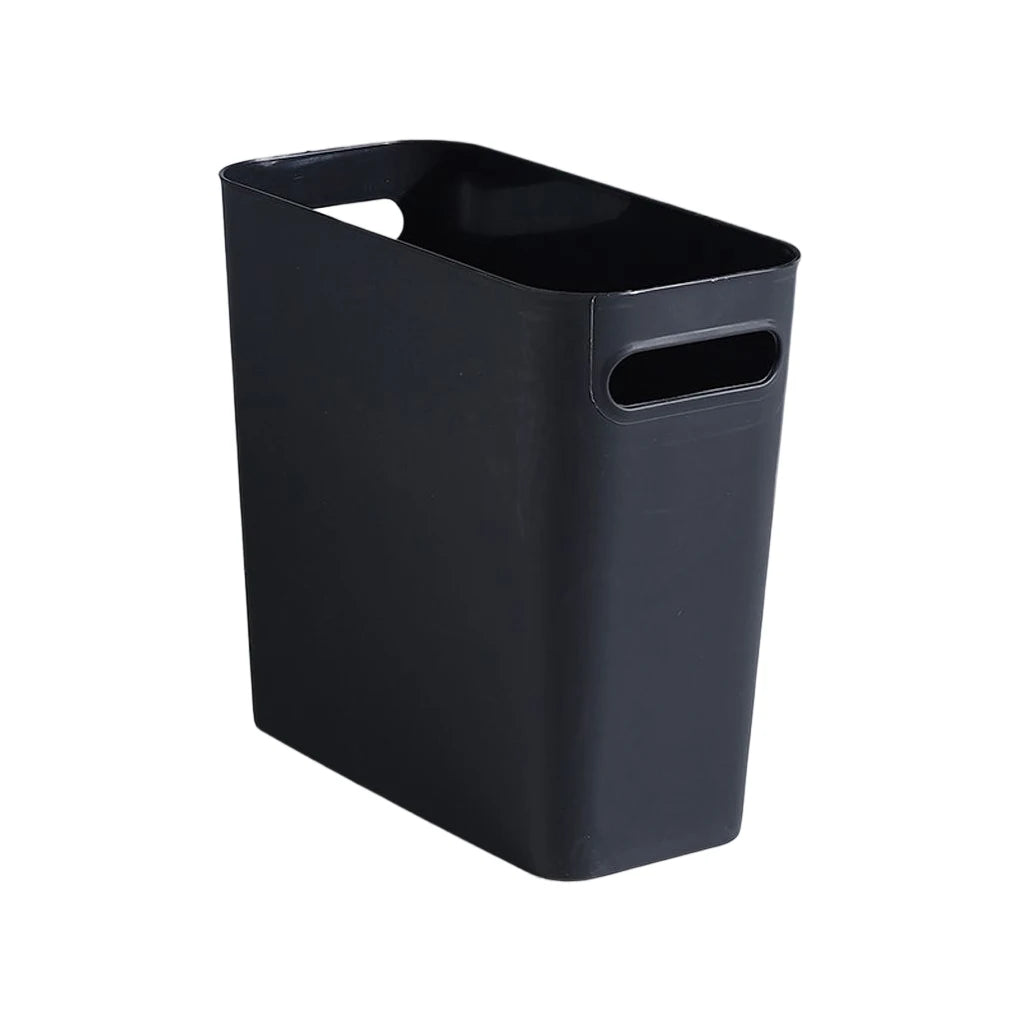 Large Trash Can without Cover Wastebasket Garbage Container Space-Saving Outdoor Bathroom Bedroom Kitchen Home Blue