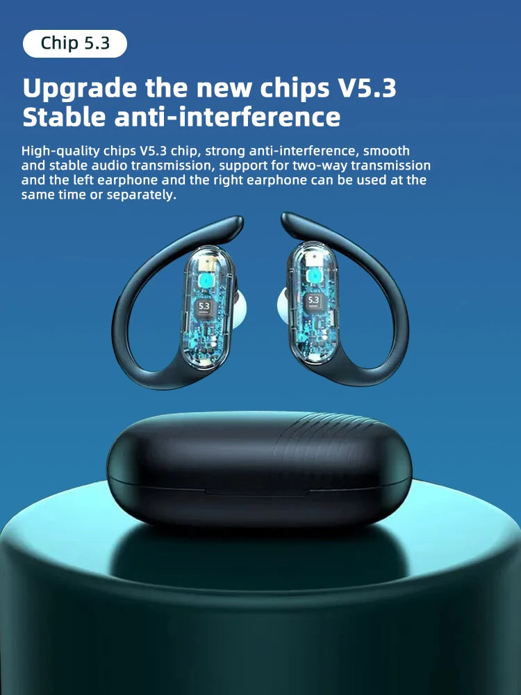 Auriculares inalámbricos Bluetooth A520 con sonido HD, estéreo, universales, con luz táctil, mini tapones para los oídos de alta calidad y antisudor.