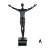 Escultura de resina de atleta moderna y sencilla para Navidad de 2024, escultura creativa de hombre escalador, escultura de pared acabada a mano para arte mural.