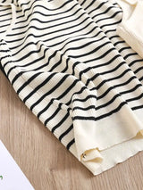 Top Women's loose-fitting striped, spicy Casual Sleeveless Top with round neckline and off-the-shoulder outdoor tank top, summer - Lootquake