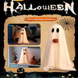 Halloween Glowing Ghost Decoration Spooky Halloween Ghost Tabletop Decorations Spooky Ghosts with Pumpkin for Holiday 2025