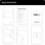Tablette VASOUN Android 14 10,1", 12 Go (6+6 extensibles) RAM, 128 Go ROM, Octa Core, double SIM 4G débloquée avec Wi-Fi 2,4G/5G GPS