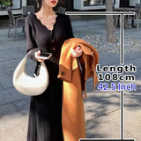 Sweater Long Dress For Woman Clothes Swing Casual Autumn Winter Knitted Korean Slim Long Sleeve Elegance Sweet Femal Clothing - Lootquake