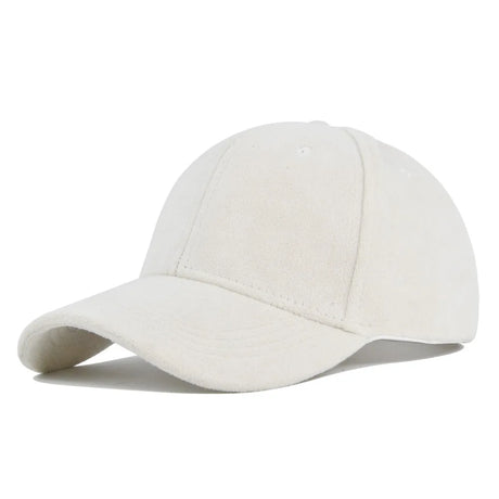 Solid Suede Retro Baseball Caps For Men Women Spring Autumn Street Snapback Hip Hop Hat Adjustable Faux Fur Sunscreen Visor Cap - Lootquake