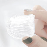 Borla de polvo de gel de silicona suave, transparente, con cojín de aire, para base líquida, crema, licuadora cosmética, herramientas cosméticas