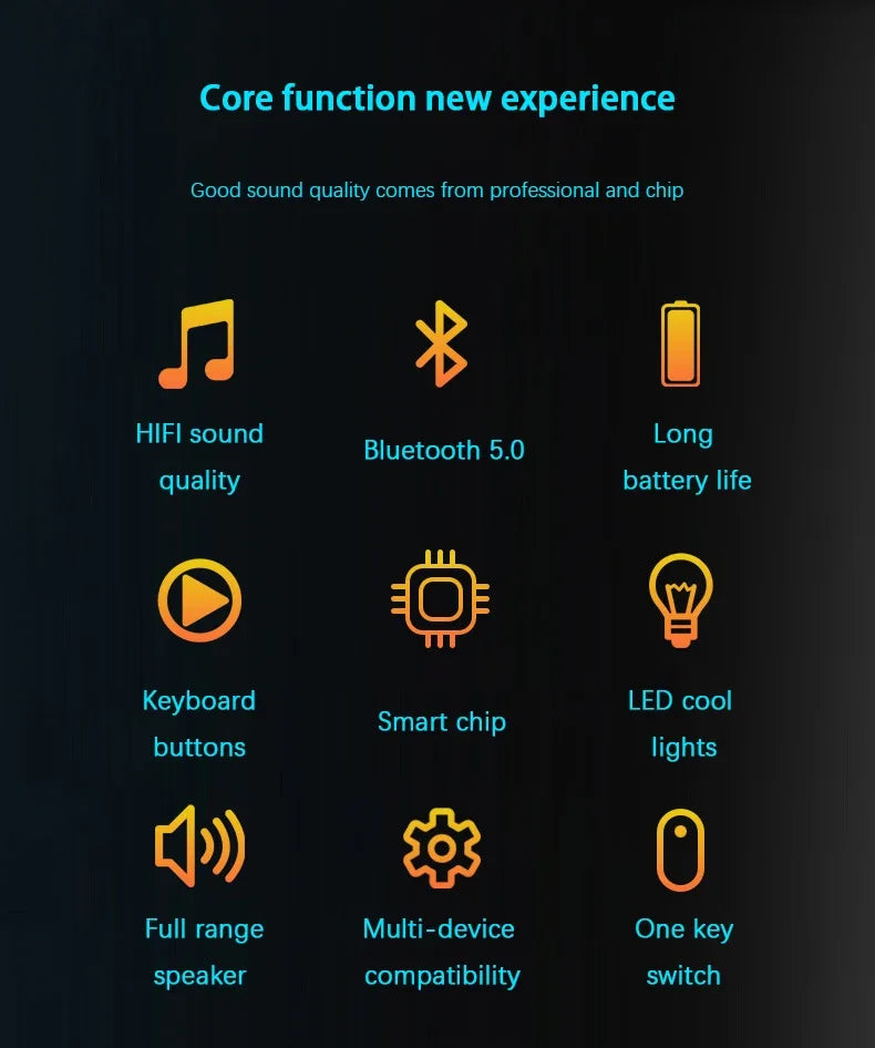 Barre de son sans fil Bluetooth pour jeux vidéo, USB, stéréo 3D, caisson de basses, FM, horloge, barre de son intérieure, haut-parleur pour ordinateur, offre spéciale