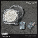 Ultra-Fine Aurora Nail Glitter Powder Sparkle Ice Transparent Polish Iridescent Nail Powder Multi Mirror Effect Glitter Dust