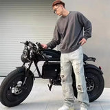 Bicicleta eléctrica de carretera Ebik Black Warrior de 3000 W, 60 V, 45 Ah, para adultos, todoterreno de 20 pulgadas, con neumáticos anchos, 2000 W.