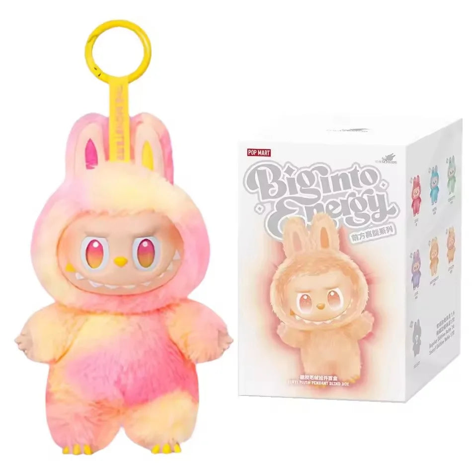 100% Original Labubu V3 boîte à cigarettes grande en énergie pour les monstres colgante figurine d'action version véritable Labubu poupée Anime