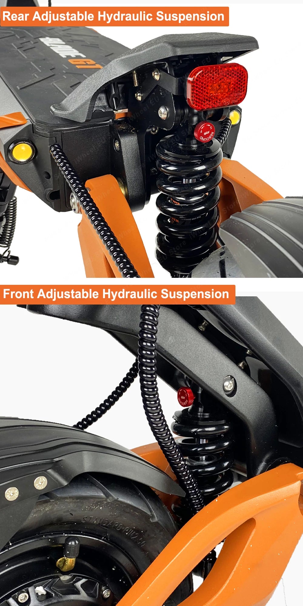 EU Stock Newest Blade GT II 60V 26Ah Blade GT+ II 60V 35Ah Dual Motor 1600W*2 Newest Blade GT/GT+ II Electric Scooter