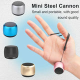 Mini haut-parleur Bluetooth, son HD avec basses, le plus petit haut-parleur sans fil pour téléphone, PC, tablette, avec bouton selfie, fonction d'appel, mignon
