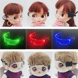 Labubu LED Punk Glasses Labubu Doll 3-color Luminous Glasses Cool Night Light Future Technology Glasses Mini Edition