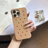 Fashion Diy Charms Holes Phone Case For iPhone