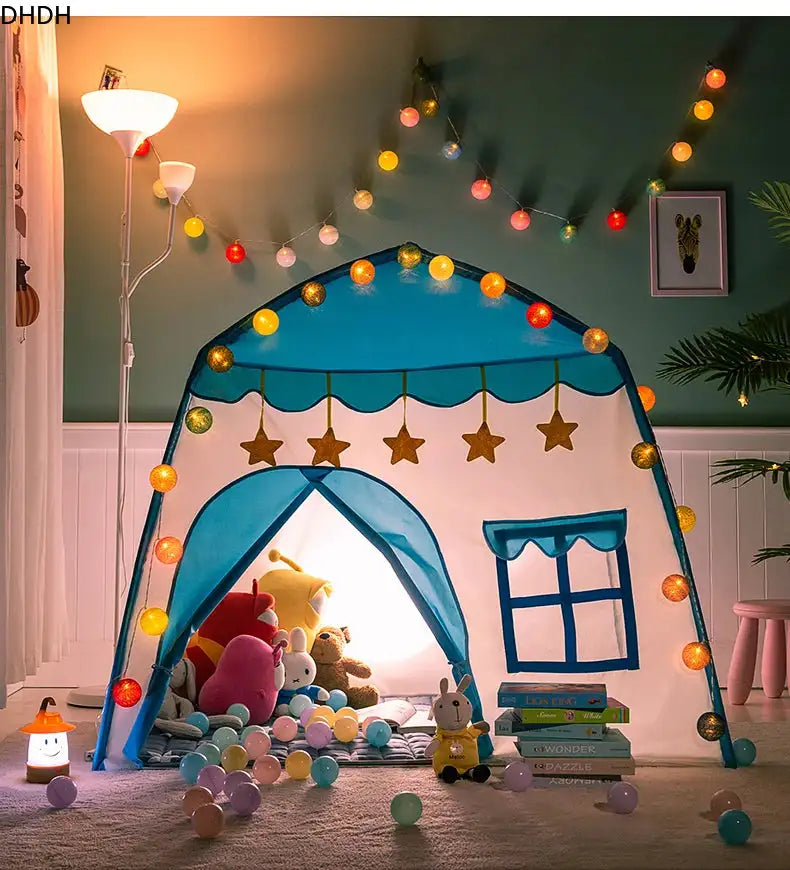 Children's Tent Indoor Outdoor Games Garden Tipi Princess Castle Folding Cubby Toys Tents  Enfant Room House Teepee Playhouse - Lootquake