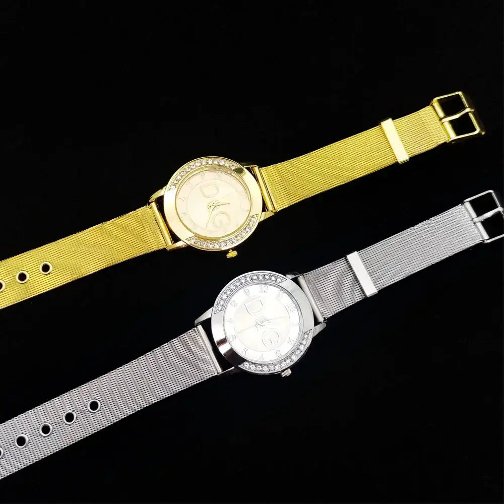 2025Hot Sale European Fashion Watch Women Luxury Brand DQG Quartz Watch Reloj Mujer Casual Stainless Steel Ladies Clock - Lootquake