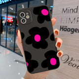 Black Flower Phone Case