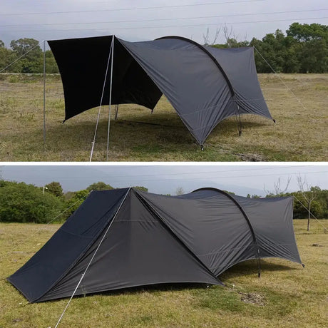 Large Camping Dome shelter Fire shelter Bull shelter type tent oversized habi tarp shelter Habitat Tunnel type Camping Shelter - Lootquake