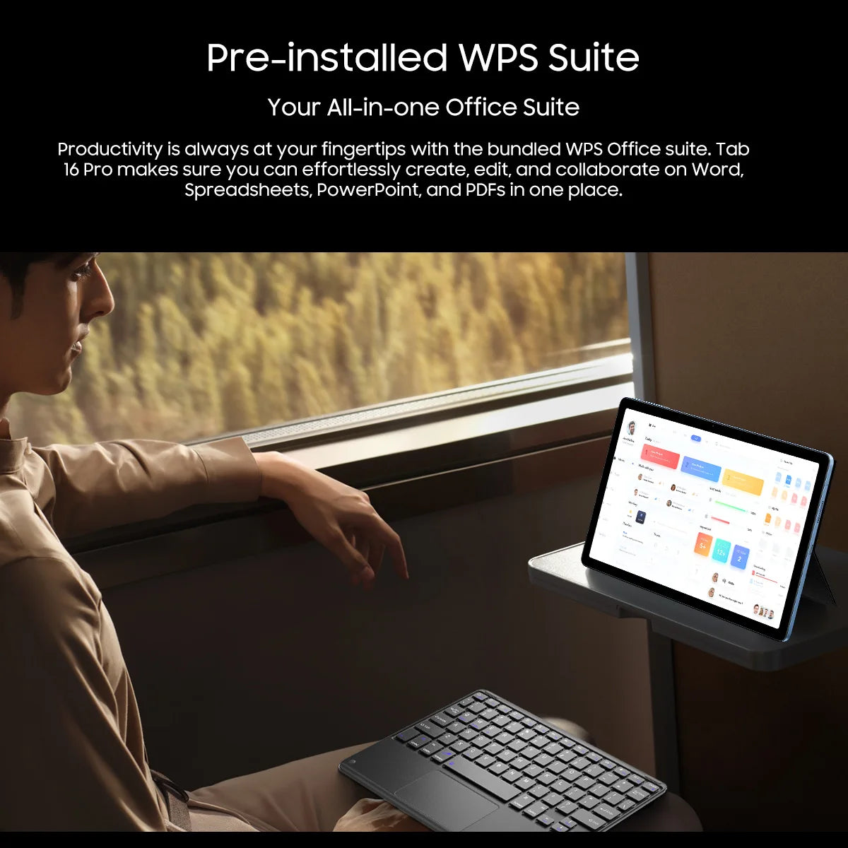 Tablette PC Blackview Tab 16 Pro 11'' FHD+ T616 Octa Core 24 Go (8+16) RAM 256 Go ROM 7700 mAh 4G Tablettes Android 14