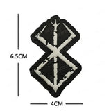 Embroidered Northern Europe Viking Compass Patches Rubber Viking Valknut Norse Runic Odin God Runes Glow In Dark - Lootquake