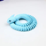 Snake Sculpture Articulated Snake Decor Articulated Animals Figurine with Movable Joints 3D Printed Model Home Desktop Ornament